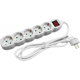 Socket Extension Cord S1 5 Sockets With Switch 5m 3G1.5