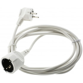 Extension Cord 5m White 3G1.5