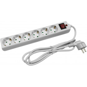 Socket Extension Cord S1SP 6 Sockets With Switch 3m 3G1.5 with Surge Protection