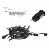 Christmas IP44 360 LED Linkable Icicle Light CW 8m set with adapter