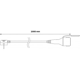 Extension Cord IP44 5m