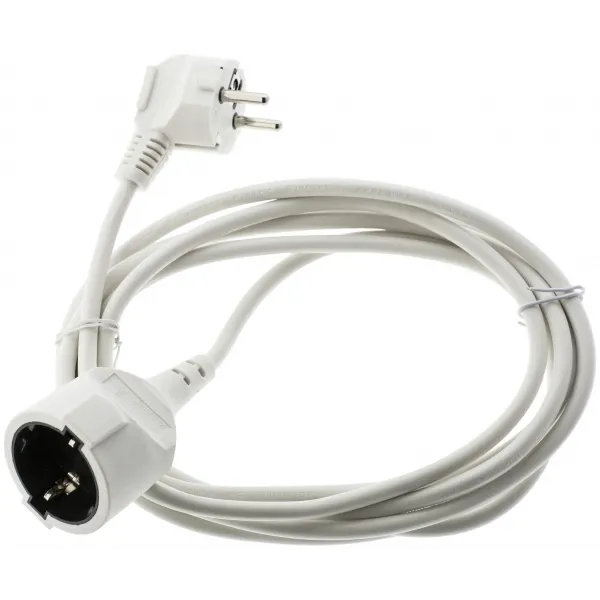 Extension Cord 10m White 3G1.5