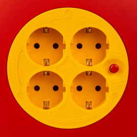 Socket Cable Reel 4 Sockets 10m