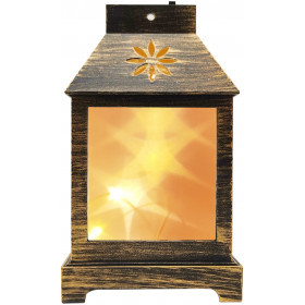 LED Mini Copper Wire Lantern Bronze 12cm