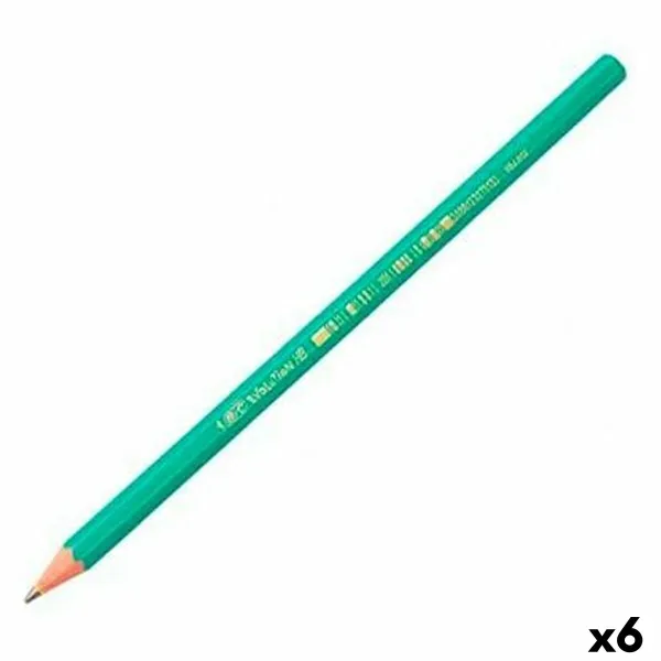 Pieštukas Bic Šešiakampis HB 12 Dalys (6 vnt.)