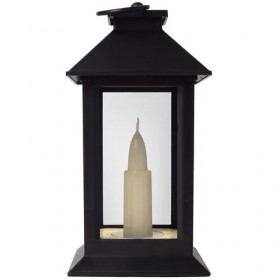 Entac LED Candle Lantern Black 17cm