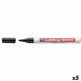 Permanenttimarkkeri Edding EDDING 8055 Musta 1-2 mm (5 osaa)