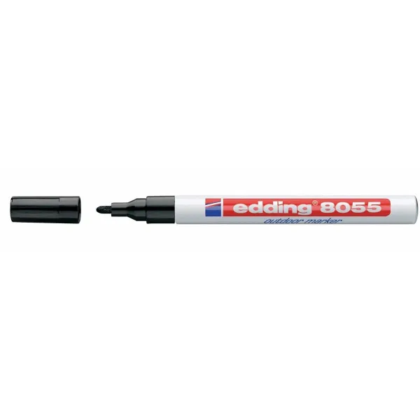 Permanenttimarkkeri Edding EDDING 8055 Musta 1-2 mm (5 osaa)