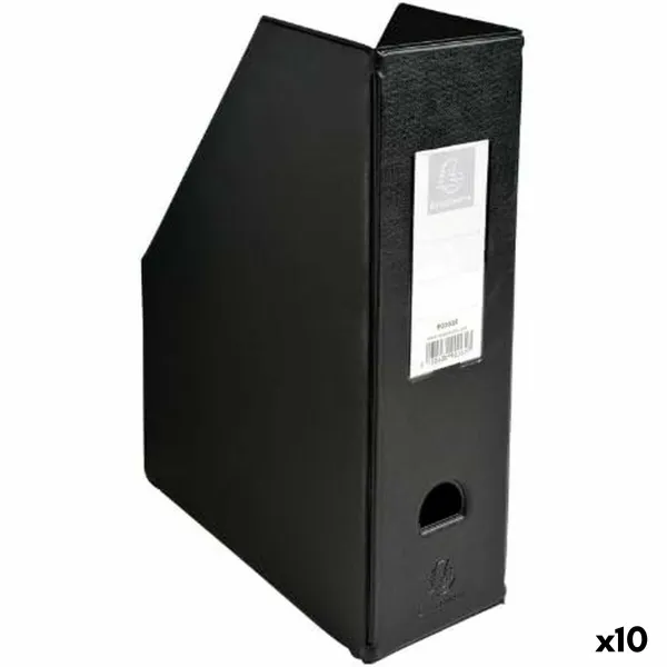 Lehtiteline Exacompta Musta A4 PVC (10 osaa)