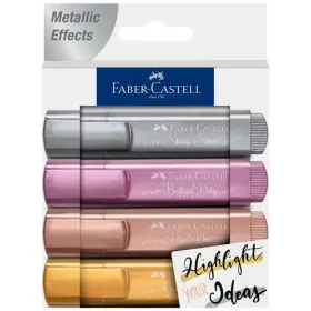 Šviečiančių markerių rinkinys Faber-Castell TEXTLINER 4 Dalys (5 vnt.)