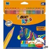 Krāsainie zīmuļi Bic KIDS EVOLUTION STRIPES Daudzkrāsains 24 Daudzums (20 gb.)