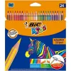 Krāsainie zīmuļi Bic KIDS EVOLUTION STRIPES Daudzkrāsains 24 Daudzums (20 gb.)