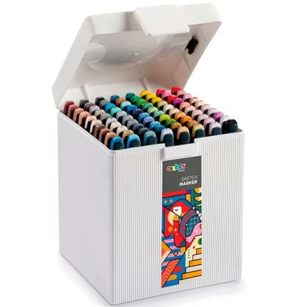 Tussisetti Carioca PLUS SKETCH MARKER Monivärinen 80 Kappaletta (4 osaa)