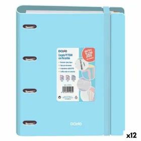 Ring binder DOHE Pastel Blue A4 (12 Units)