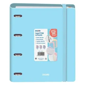Ring binder DOHE Pastel Blue A4 (12 Units)