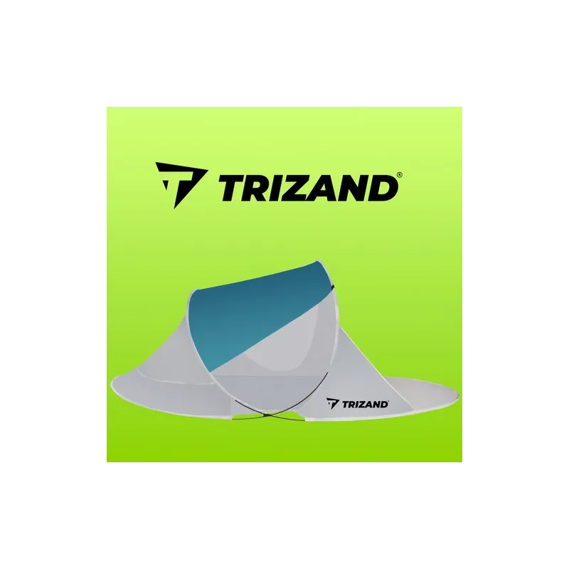 Beach tent 220x120x90cm - turquoise - gray