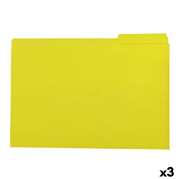 Set of Subfolders Elba Yellow Sheet 50 Pieces (3 Units)