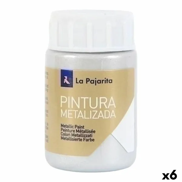 Krāsa La Pajarita Sudrabains 35 ml (6 gb.)