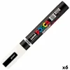 Markeris BRUSH POSCA PC-5BR Balta (6 vnt.)