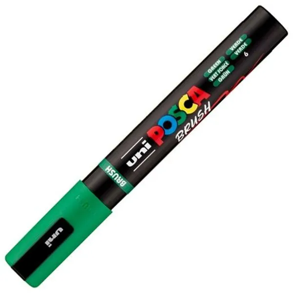 Huopakynä BRUSH POSCA PC-5BR Vihreä (6 osaa)