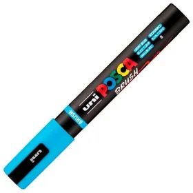 Marker BRUSH POSCA PC-5BR Light Blue (6 Units)