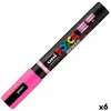 Marķieris BRUSH POSCA PC-5BR Rozā (6 gb.)