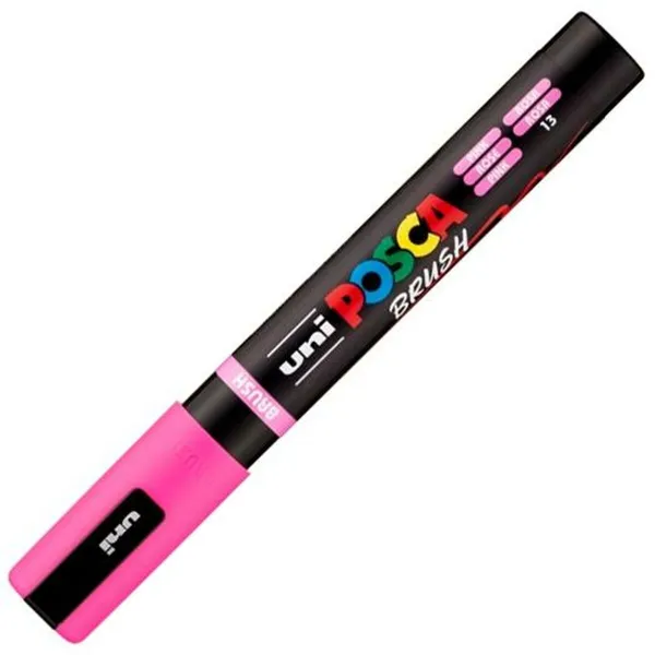 Huopakynä BRUSH POSCA PC-5BR Pinkki (6 osaa)