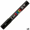 Marķieris BRUSH POSCA PC-5BR Melns (6 gb.)