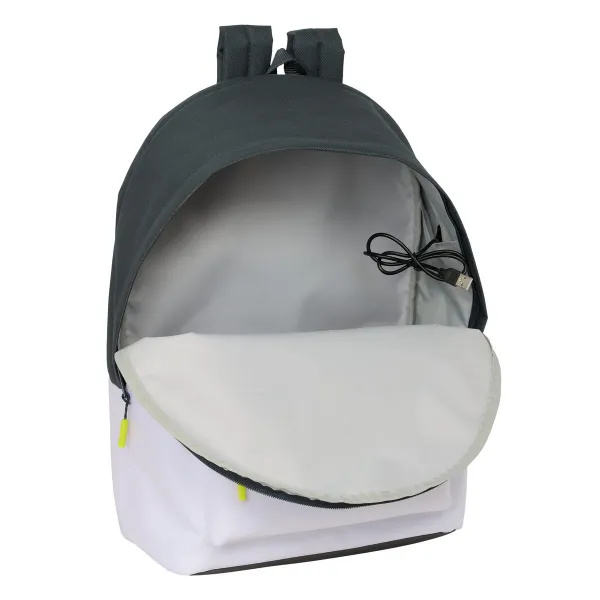 Skolas soma Real Madrid C.F. Balts 31 x 44 x 18 cm