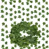 Dirbtinių lapų girlianda gebenė sienų dekoracijai Springos HA7437, 6 vynmedžių šakelės, 233 cm