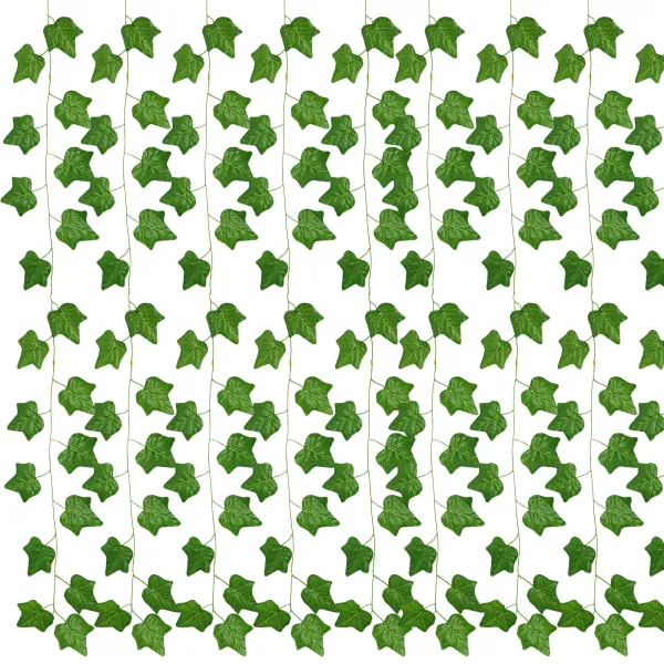 Artificial Leaf Garland Ivy Wall Decoration Springos HA7437 6 Vine Stems, 233 cm