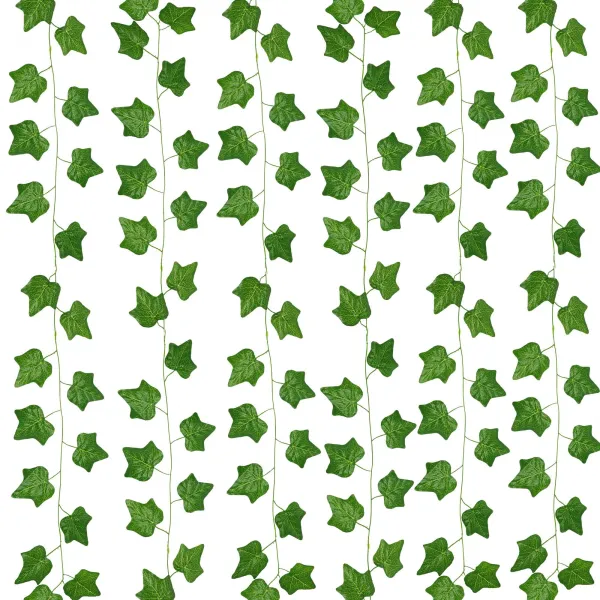 Artificial Leaf Garland Ivy Wall Decoration Springos HA7437 6 Vine Stems, 233 cm