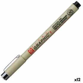 Fetras Talens Sakura PIGMA GRAPHIC 1 Juoda (12 vnt.)