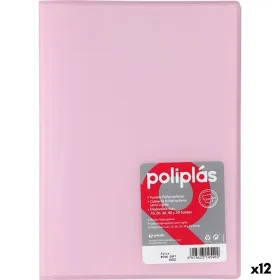 Organiser Folder Grafoplas POLIPLÁS Pink Sheet (12 Units)
