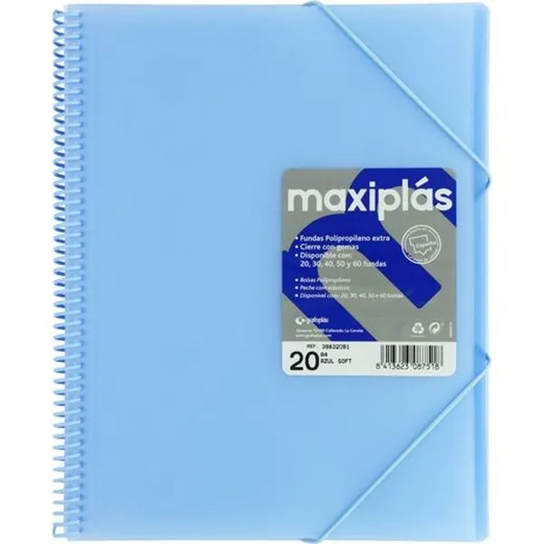 Organizatora Mape Grafoplas Zils A4 (6 gb.)