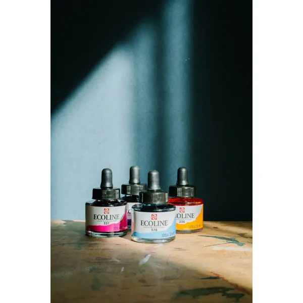 Ūdenskrāsas Talens Ecoline Balts 30 ml (3 gb.)