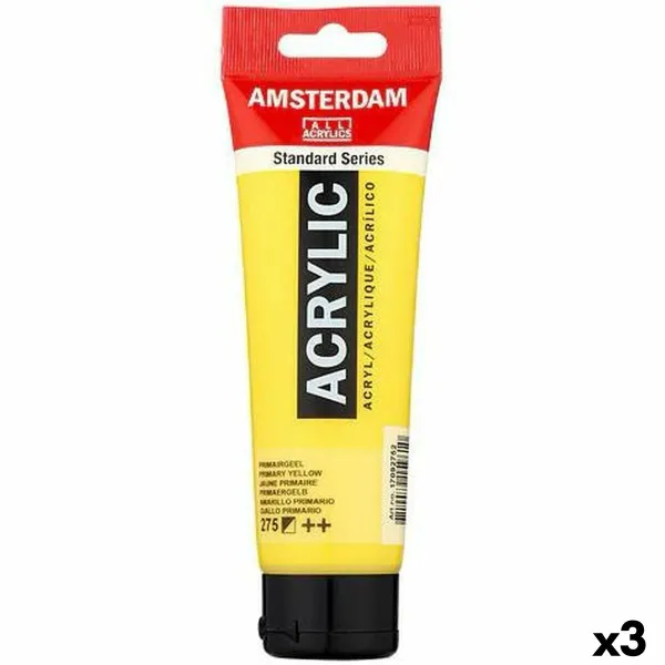 Akrila krāsa Talens Amsterdam Dzeltens 120 ml (3 gb.)