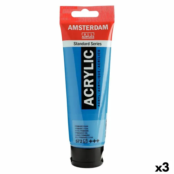 Akrila krāsa Talens Amsterdam Ciānkrāsa 120 ml (3 gb.)
