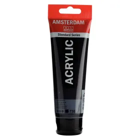 Akrila krāsa Talens Amsterdam Melns 120 ml (3 gb.)