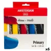 Akryylimaalisarja Talens Amsterdam Primary Monivärinen 120 ml (6 osaa)