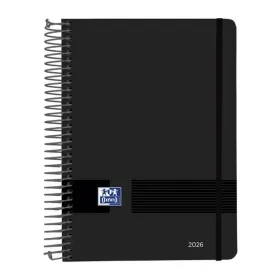 Diary Oxford LIVE&GO Black A5 21 x 14,8 cm 2026 (5 Units)