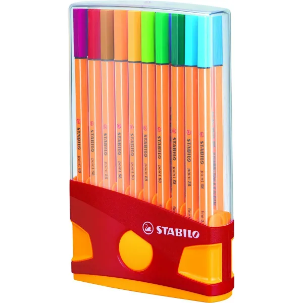 Žymeklių rinkinys Stabilo POINT 88 Spalvotas 20 Dalys (5 vnt.)