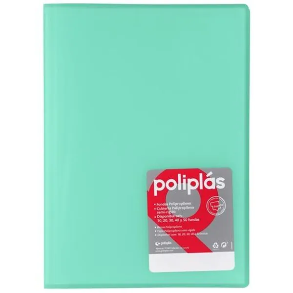 Papkė su skyriais Grafoplas POLIPLÁS Žalia Lapas (12 vnt.)