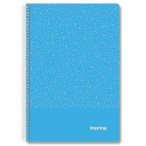 Notebook Imprex Blue Sheet 80 Sheets (4 Units)