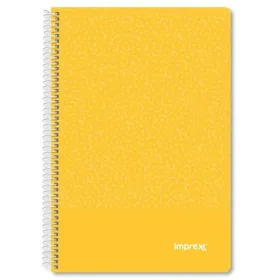 Notebook Imprex Yellow Sheet 80 Sheets (4 Units)