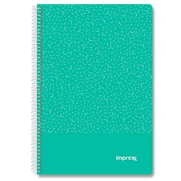Notebook Imprex Green Sheet 80 Sheets (4 Units)
