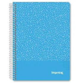 Notebook Imprex Blue A5 80 Sheets (4 Units)