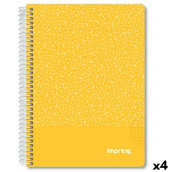 Piezīmju klade Imprex Dzeltens A5 80 Loksnes (4 gb.)