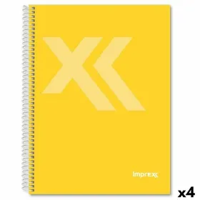 Notebook Imprex Yellow Sheet 80 Sheets (4 Units)