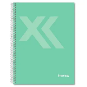 Notebook Imprex Green Sheet 80 Sheets (4 Units)